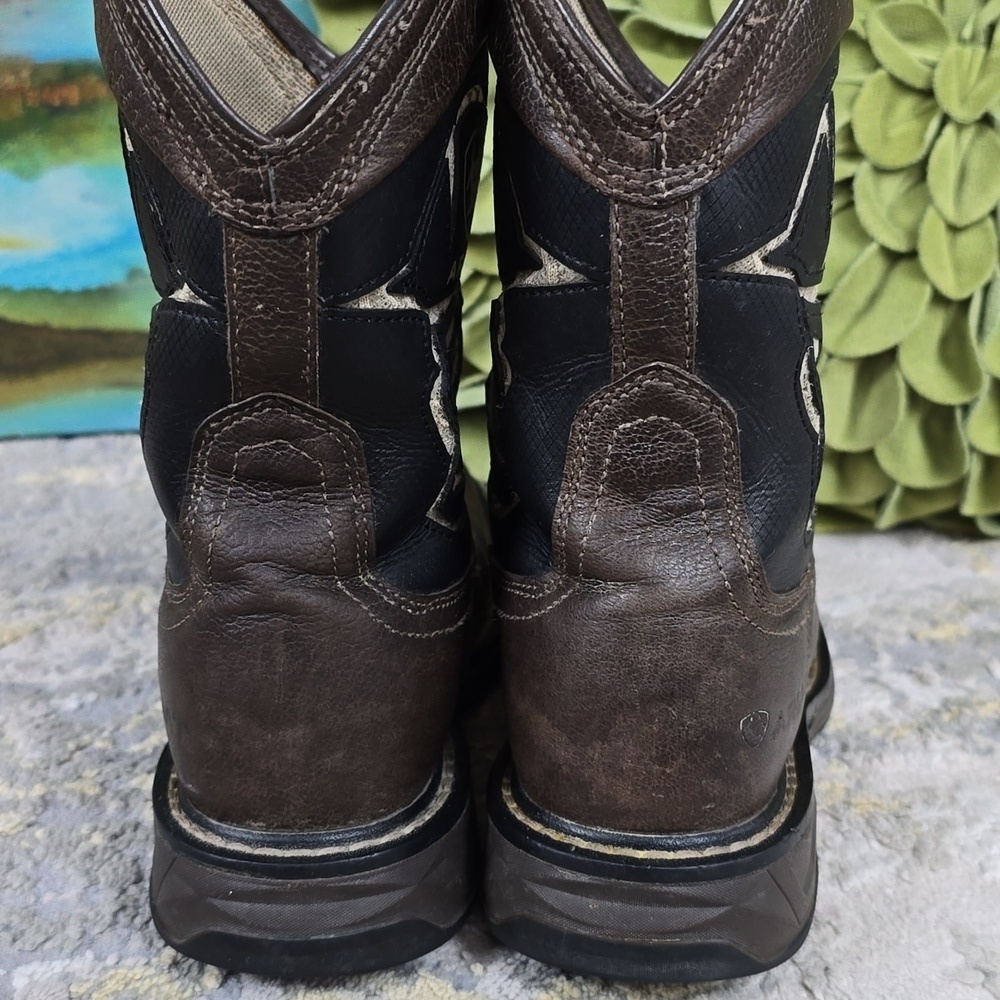 Ariat Boots Youth Sz 2 Workhog XT Vented Bold Wiggle Room Leather - Picture 6 of 16